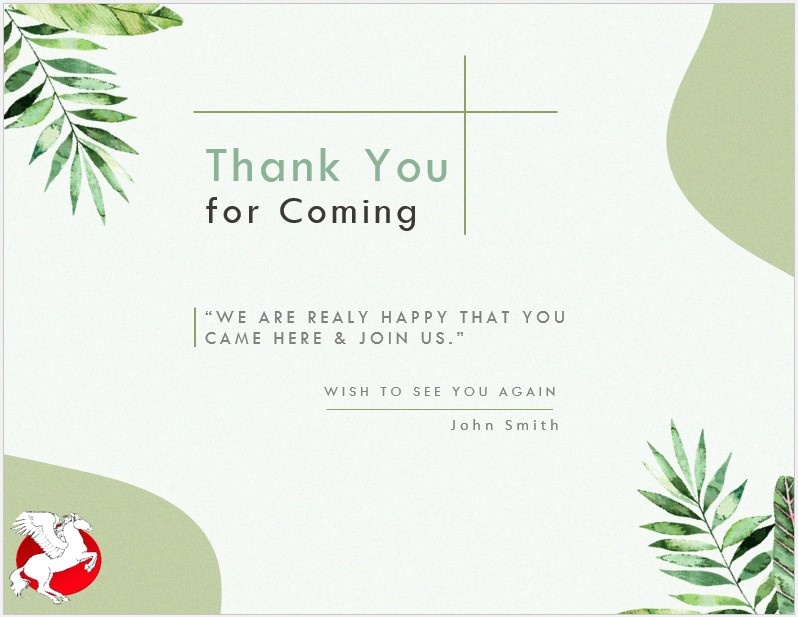 Printable Thank You Card Template